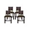 Mid-Century Solid Oak Dining Chairs, Set of 4 1