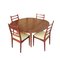 Rosewood Dining Table and Chairs by Greaves & Thomas, Set of 5 1