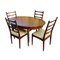 Rosewood Dining Table and Chairs by Greaves & Thomas, Set of 5 2