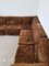 Vintage Brown Velvet Sectional Sofa, 1970s, Set of 7, Image 4