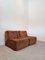 Vintage Brown Fabric One Seat Sofa Lounge Chairs, 1970s, Set of 2, Image 8