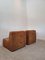 Vintage Brown Fabric One Seat Sofa Lounge Chairs, 1970s, Set of 2, Image 4