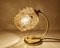 Vintage Bubble Glass and Brass Table Lamp, 1960s 2