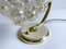 Vintage Bubble Glass and Brass Table Lamp, 1960s 14