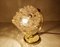 Vintage Bubble Glass and Brass Table Lamp, 1960s 4