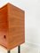 Kleines minimalistisches Vintage Teak Sideboard mit Metallbeinen, 1960er 8