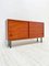 Kleines minimalistisches Vintage Teak Sideboard mit Metallbeinen, 1960er 2