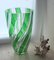 Vase Antique en Verre Taillé Vert Transparent par Joh. Oertel 3