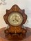 Antique 19th Century French Rosewood Marquetry Inlaid Eight Day Mantel Clock, Image 1