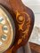 Antique 19th Century French Rosewood Marquetry Inlaid Eight Day Mantel Clock, Image 4