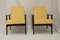 Yellow Pierre Frey Fabric Lily 300-190 Armchairs by Henryk Lis, 1970s, Set of 2 15