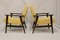 Yellow Pierre Frey Fabric Lily 300-190 Armchairs by Henryk Lis, 1970s, Set of 2 12