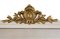 Large Antique Gilt and White Overmantle Wall Mirror, 19th Century, Image 5