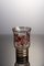Vase Vintage Doré avec Feuilles Rouges 2