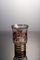 Vaso vintage dorato con foglie rosse, Immagine 1