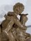 Patinated Terracotta Sculpture of Putti Playing with a Goat, 1900s, Image 26