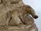 Patinierte Terrakotta Skulptur von Putten spielend mit einer Ziege, 1900er 16