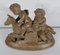 Patinated Terracotta Sculpture of Putti Playing with a Goat, 1900s 1