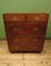 Oak Campaign Chest of Drawers in Two Parts by F Boswell 1