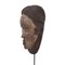 Antike afrikanische Maske aus geschnitztem Holz auf Eisenständer, 2er Set 9