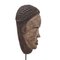 Antike afrikanische Maske aus geschnitztem Holz auf Eisenständer, 2er Set 7