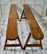 French Provincial Trestle Benches, Set of 2 10