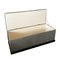 English Upholstered Ottoman Trunk with Handles 3