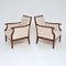 Antique Swedish Lounge Chairs in Satin and Birch, Set of 2 3