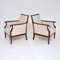 Antique Swedish Lounge Chairs in Satin and Birch, Set of 2, Image 3