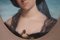 Porträt der jungen Frau, 1880er, Pastell auf Papier, gerahmt 3