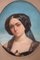 Ritratto di giovane donna, fine XIX secolo, pastello su carta, Immagine 2