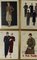 La Moda Maschile, juego de 6 ilustraciones originales enmarcadas de la moda masculina de los años 30, Italia, años 20, Imagen 5