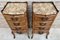 Late 19th Century French Louis XV Style Marquetry & Marble Chests of Drawers, Set of 2 8