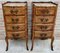 Late 19th Century French Louis XV Style Marquetry & Marble Chests of Drawers, Set of 2, Image 3