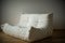 Vintage French White Fabric Togo Living Room Set by Michel Ducaroy for Ligne Roset, Set of 3 10