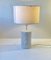 Scandinavian Modern Table Lamp in White from Laoni Belysning, 1970s 5