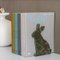 Marble and Steel Bunny Bookends by Alessandra Grasso, Set of 2 2