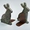 Marble and Steel Bunny Bookends by Alessandra Grasso, Set of 2 3