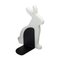 Marble and Steel Bunny Bookends by Alessandra Grasso, Set of 2 5