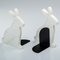 Marble and Steel Bunny Bookends by Alessandra Grasso, Set of 2, Image 1