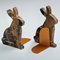 Serre-Livres Bunny en Marbre et Acier par Alessandra Grasso, Set de 2 3