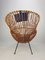 Mid-Century Italian Rattan Lounge Chair in the Style of Franco Albini, 1960s 6