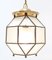 Art Deco Brass Lantern With Beveled Cut Glass, 1920s 5