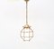 Art Deco Brass Lantern With Beveled Cut Glass, 1920s 4