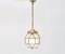 Art Deco Brass Lantern With Beveled Cut Glass, 1920s 1