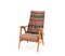 Mid-Century Modern Teak Lounge Chair With Kilim Upholstery, 1960s, Image 1