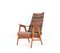 Mid-Century Modern Teak Lounge Chair With Kilim Upholstery, 1960s, Image 3