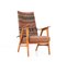 Mid-Century Modern Teak Lounge Chair With Kilim Upholstery, 1960s, Image 2