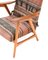Mid-Century Modern Teak Lounge Chair With Kilim Upholstery, 1960s 6