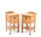 Art Deco Amsterdam School Oak Nightstands by Jac. Van Den Bosch, 1920s, Set of 2 1